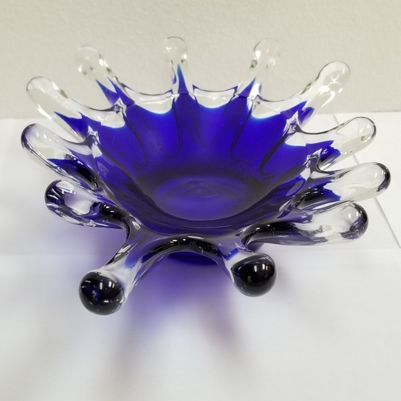 #1137 Continental Creations Ocean Spray Blue Bowl - Picture 6 of 9